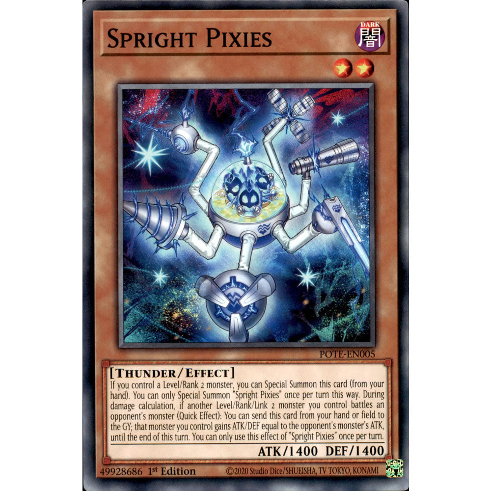 Spright Pixies POTE-EN005 Yu-Gi-Oh! Card from the Power of the Elements Set