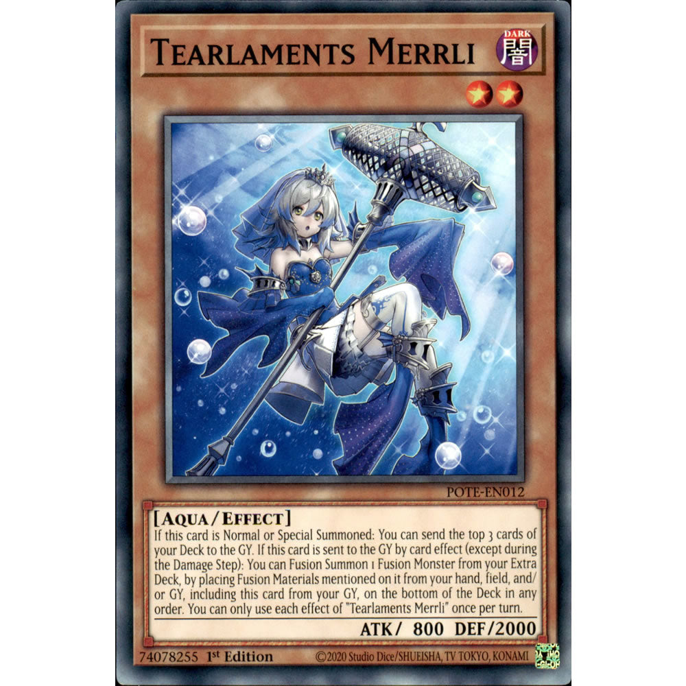 Tearlaments Merrli POTE-EN012 Yu-Gi-Oh! Card from the Power of the Elements Set