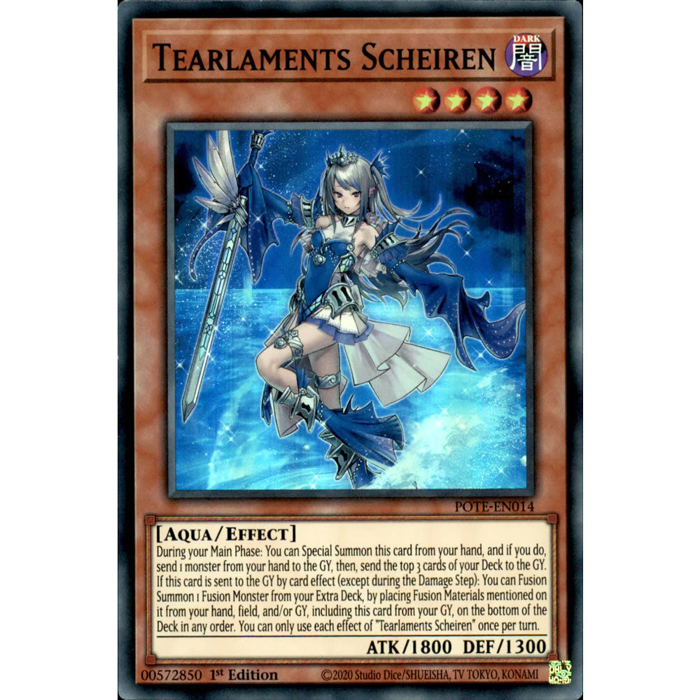 Tearlaments Scheiren POTE-EN014 Yu-Gi-Oh! Card from the Power of the Elements Set