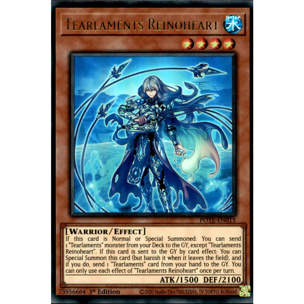 Tearlaments Reinoheart POTE-EN015 Yu-Gi-Oh! Card from the Power of the Elements Set