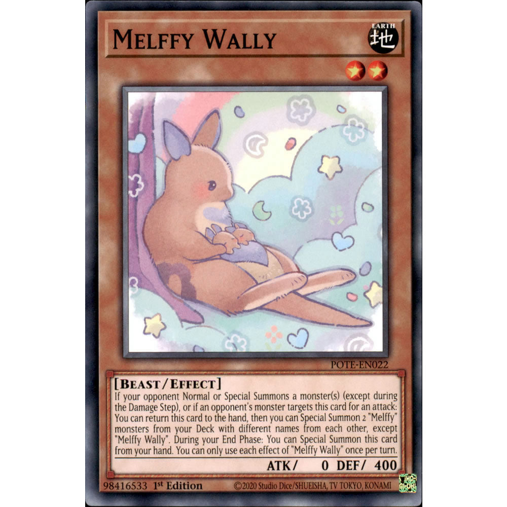 Melffy Wally POTE-EN022 Yu-Gi-Oh! Card from the Power of the Elements Set