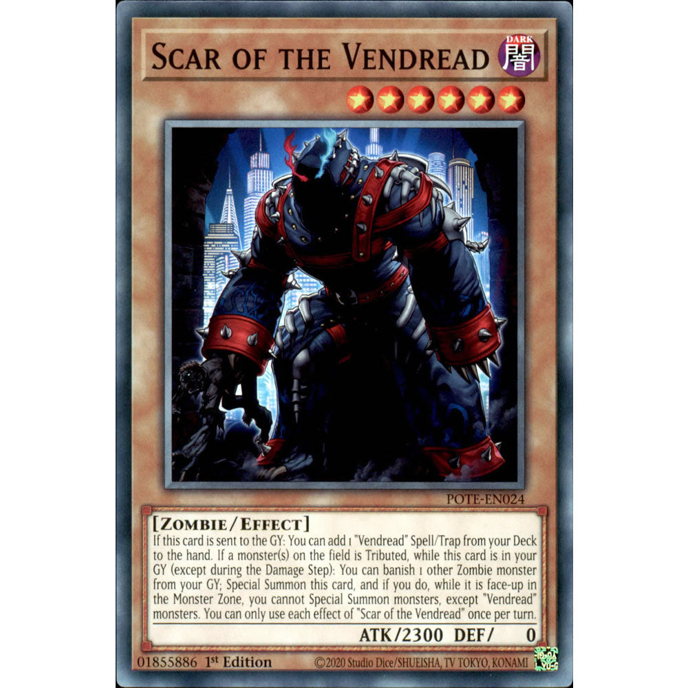 Scar of the Vendread POTE-EN024 Yu-Gi-Oh! Card from the Power of the Elements Set