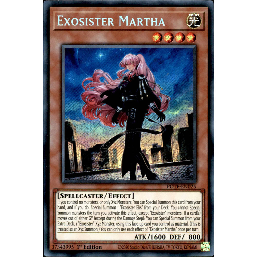 Exosister Martha POTE-EN025 Yu-Gi-Oh! Card from the Power of the Elements Set