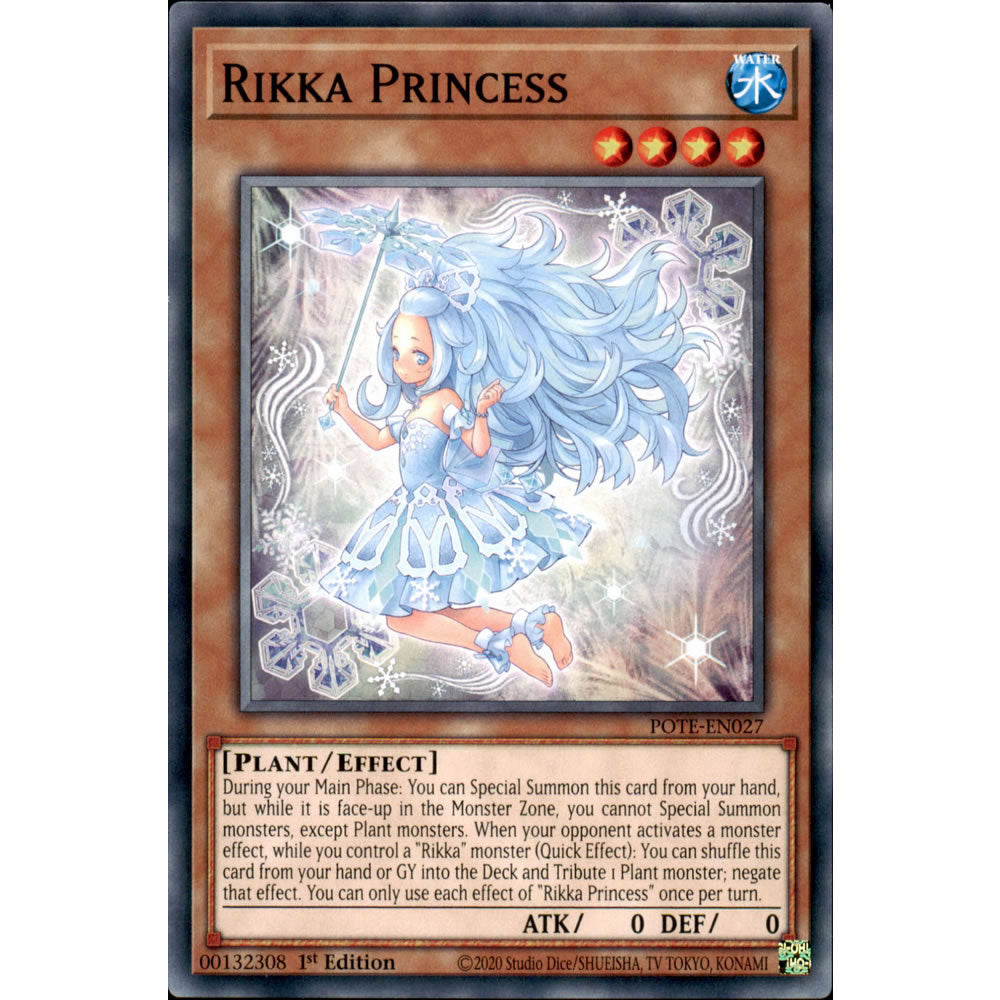 Rikka Princess POTE-EN027 Yu-Gi-Oh! Card from the Power of the Elements Set