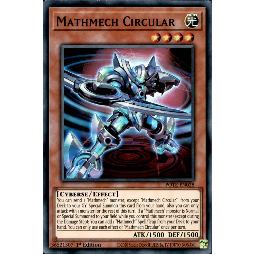 Mathmech Circular POTE-EN028 Yu-Gi-Oh! Card from the Power of the Elements Set
