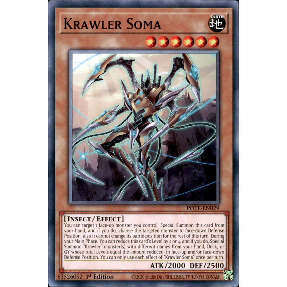 Krawler Soma POTE-EN029 Yu-Gi-Oh! Card from the Power of the Elements Set
