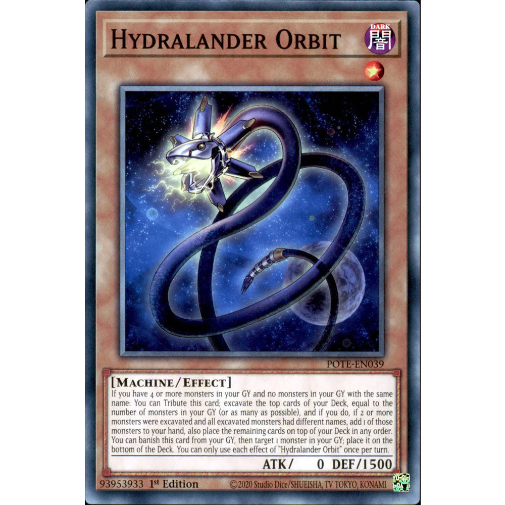 Hydralander Orbit POTE-EN039 Yu-Gi-Oh! Card from the Power of the Elements Set