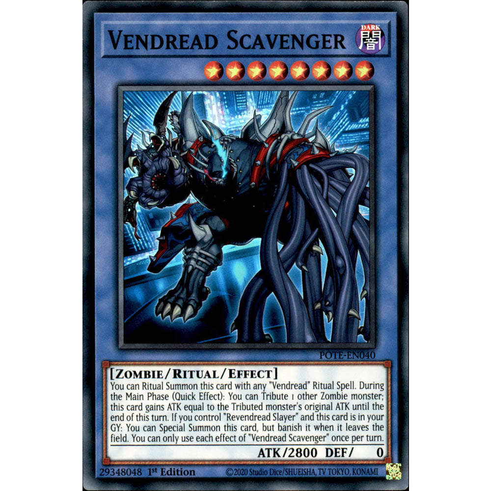 Vendread Scavenger POTE-EN040 Yu-Gi-Oh! Card from the Power of the Elements Set