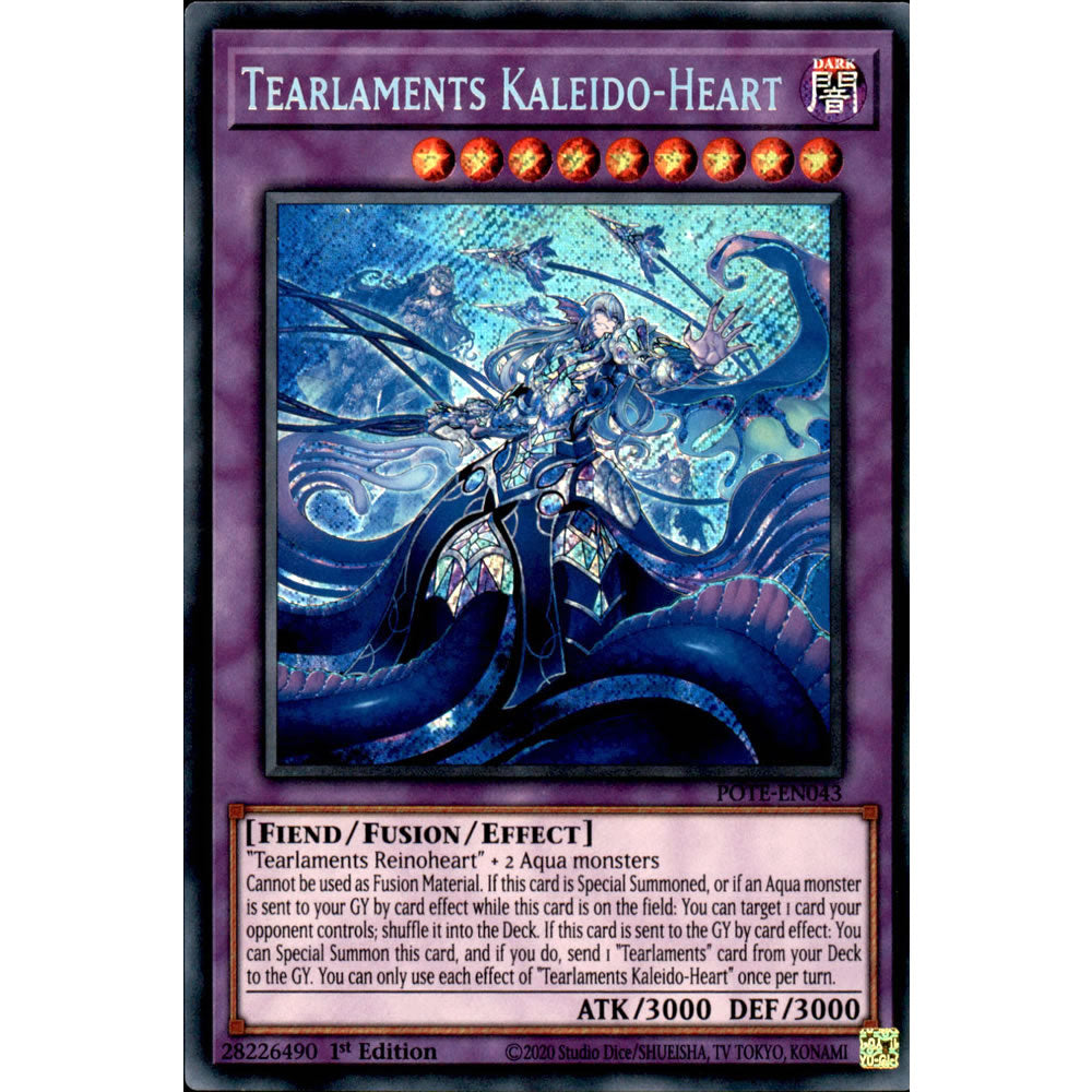 Tearlaments Kaleido-Heart POTE-EN043 Yu-Gi-Oh! Card from the Power of the Elements Set