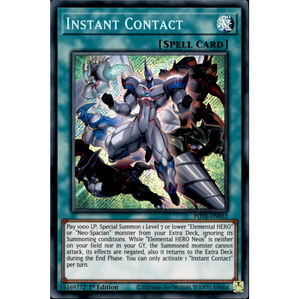 Instant Contact POTE-EN052 Yu-Gi-Oh! Card from the Power of the Elements Set