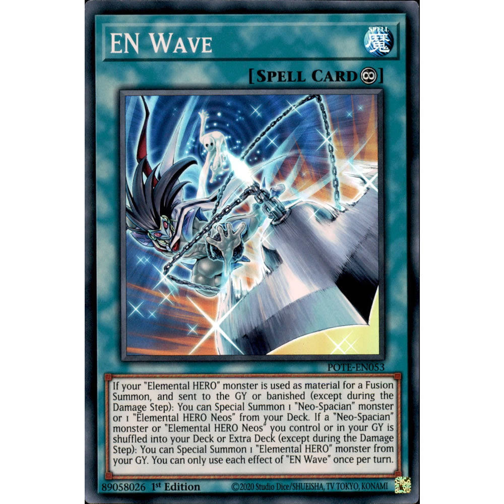 EN Wave POTE-EN053 Yu-Gi-Oh! Card from the Power of the Elements Set