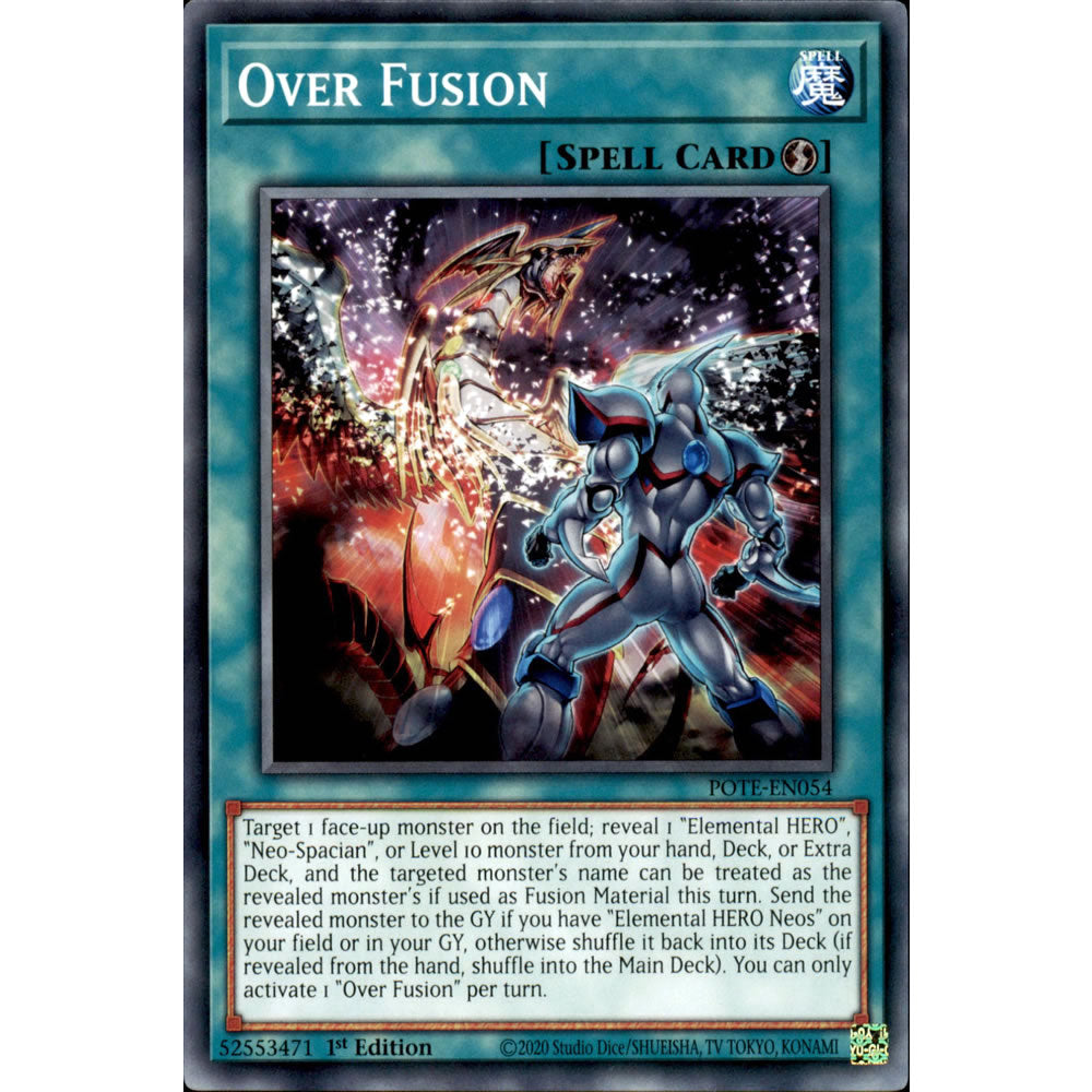 Over Fusion POTE-EN054 Yu-Gi-Oh! Card from the Power of the Elements Set