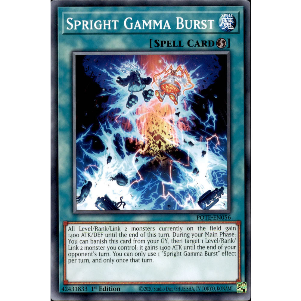 Spright Gamma Burst POTE-EN056 Yu-Gi-Oh! Card from the Power of the Elements Set