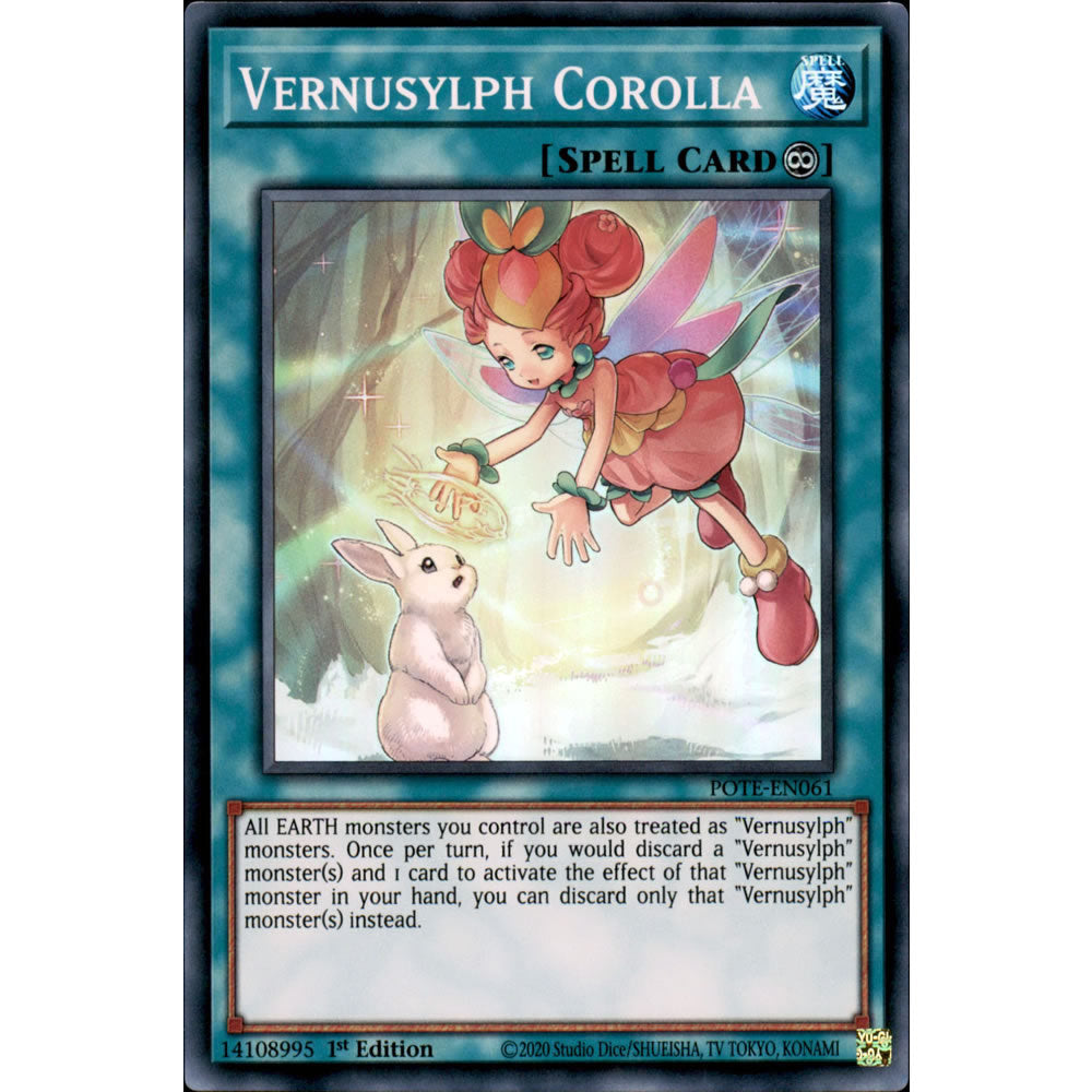 Vernusylph Corolla POTE-EN061 Yu-Gi-Oh! Card from the Power of the Elements Set