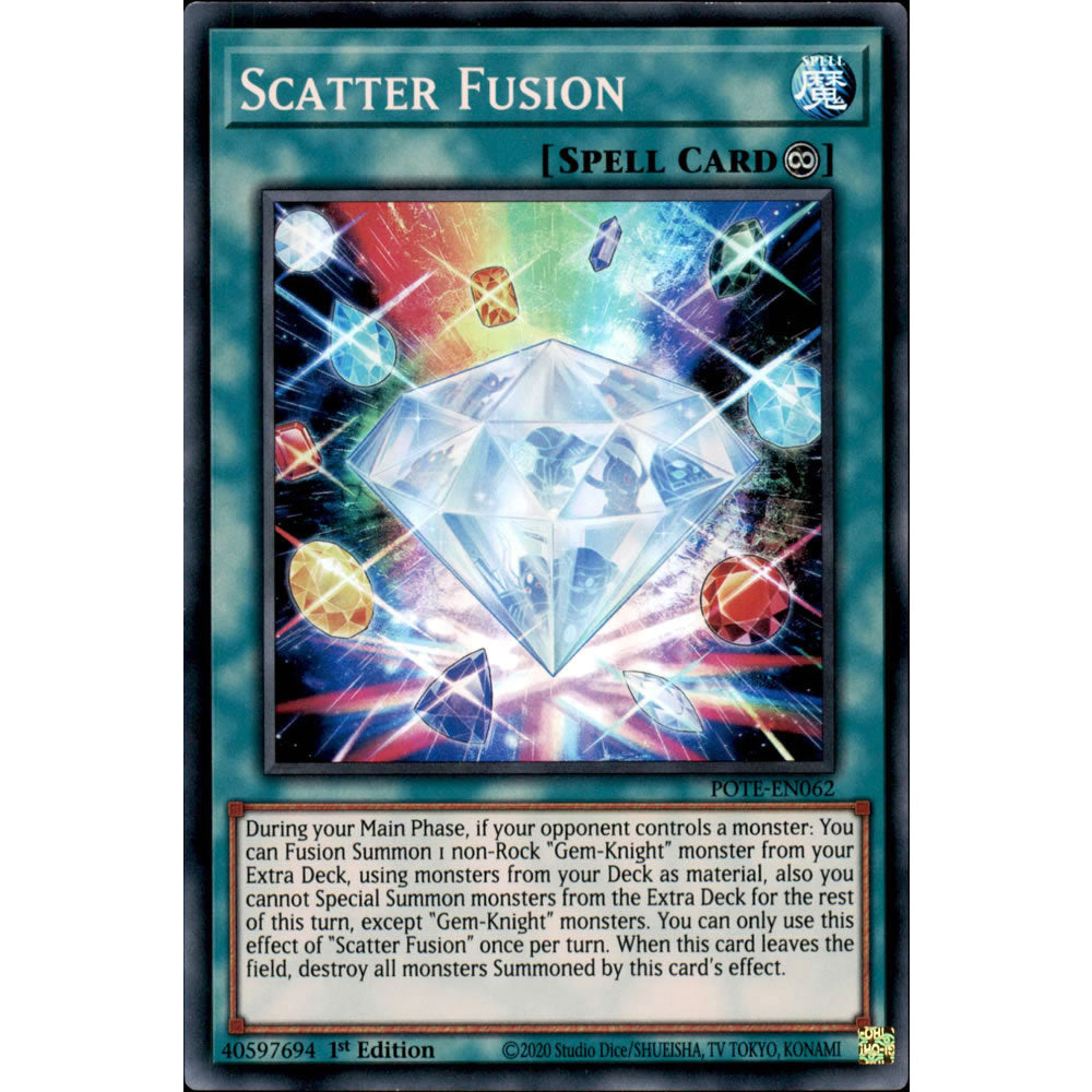 Scatter Fusion POTE-EN062 Yu-Gi-Oh! Card from the Power of the Elements Set