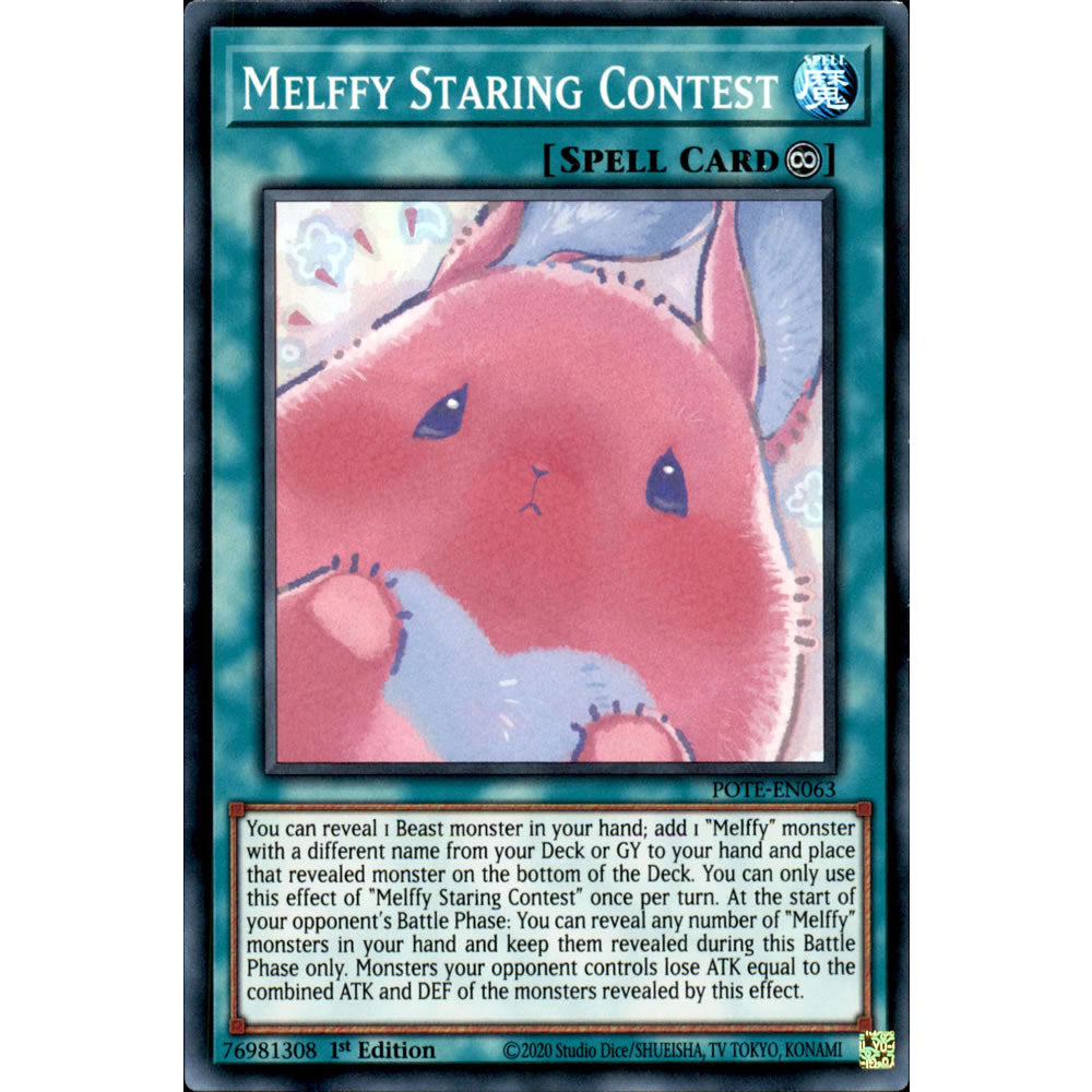 Melffy Staring Contest POTE-EN063 Yu-Gi-Oh! Card from the Power of the Elements Set