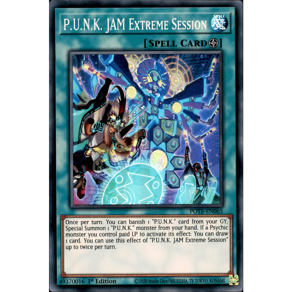 P.U.N.K. JAM Extreme Session POTE-EN065 Yu-Gi-Oh! Card from the Power of the Elements Set