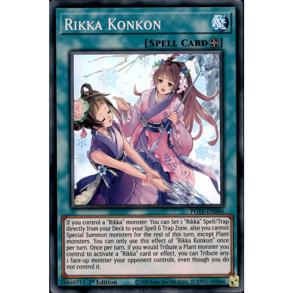 Rikka Konkon POTE-EN066 Yu-Gi-Oh! Card from the Power of the Elements Set