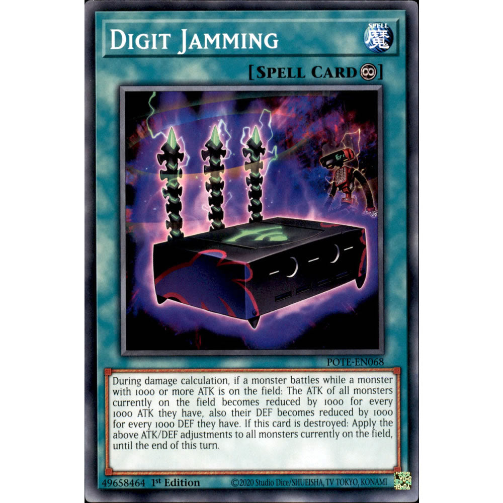 Digit Jamming POTE-EN068 Yu-Gi-Oh! Card from the Power of the Elements Set