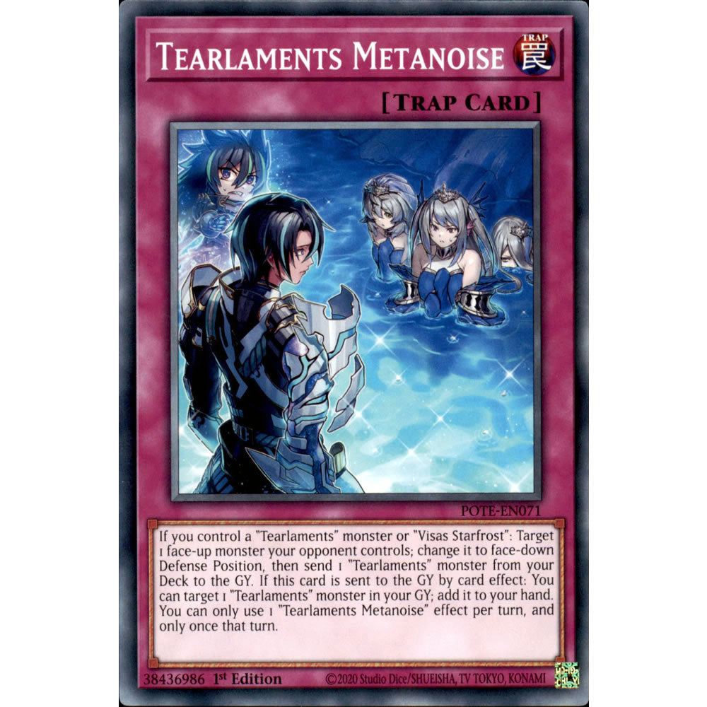 Tearlaments Metanoise POTE-EN071 Yu-Gi-Oh! Card from the Power of the Elements Set
