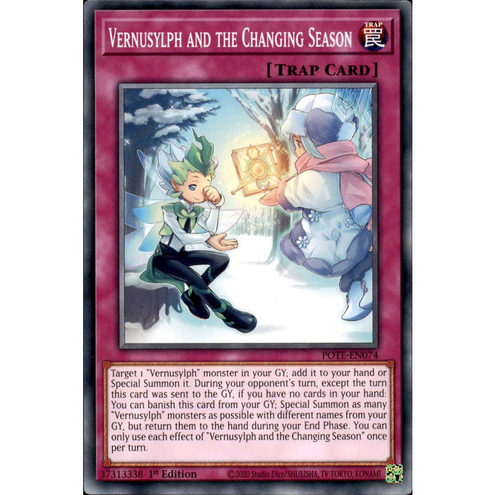 Vernusylph and the Changing Season POTE-EN074 Yu-Gi-Oh! Card from the Power of the Elements Set