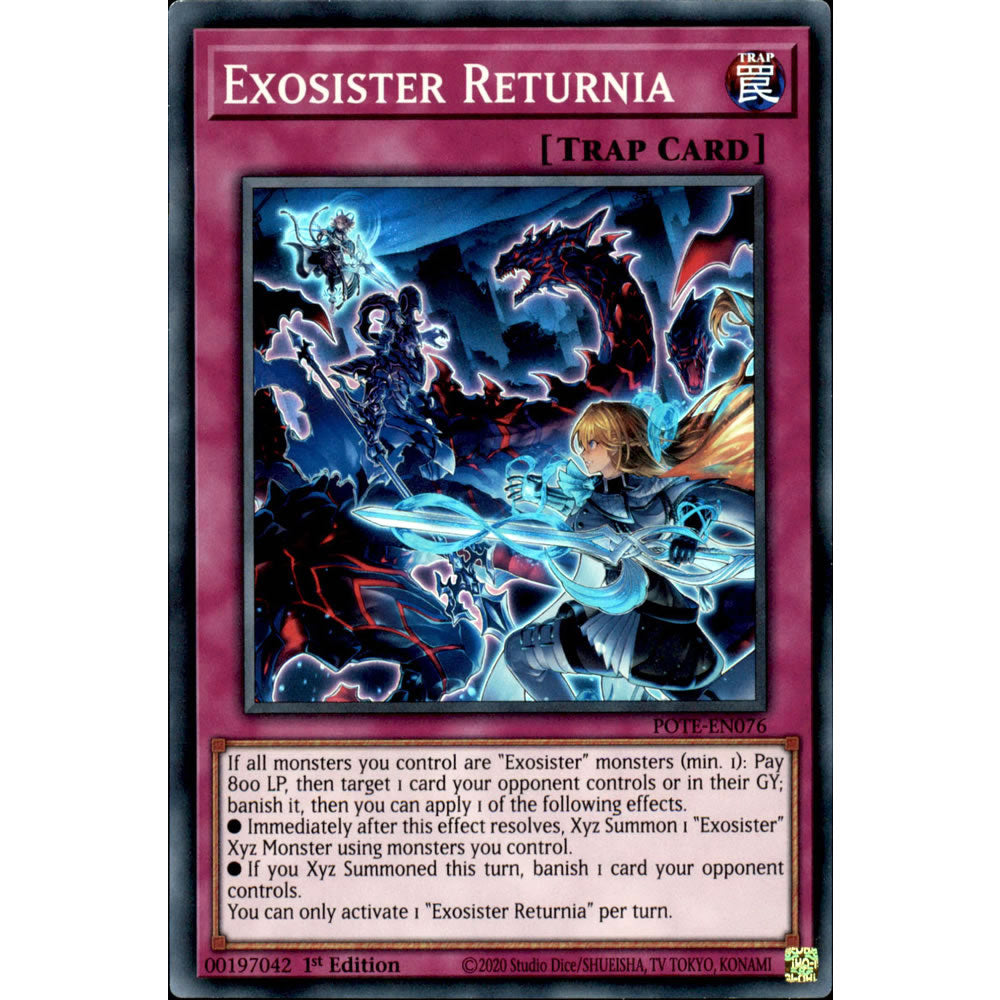 Exosister Returnia POTE-EN076 Yu-Gi-Oh! Card from the Power of the Elements Set