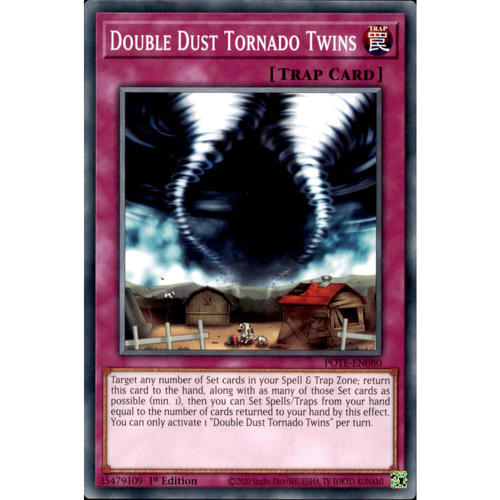 Double Dust Tornado Twins POTE-EN080 Yu-Gi-Oh! Card from the Power of the Elements Set