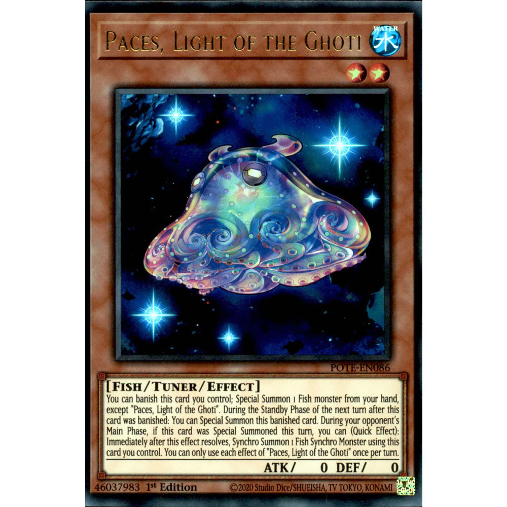 Paces, Light of the Ghoti POTE-EN086 Yu-Gi-Oh! Card from the Power of the Elements Set