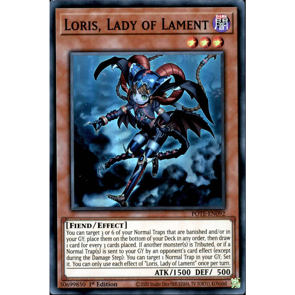 Loris, Lady of Lament POTE-EN092 Yu-Gi-Oh! Card from the Power of the Elements Set