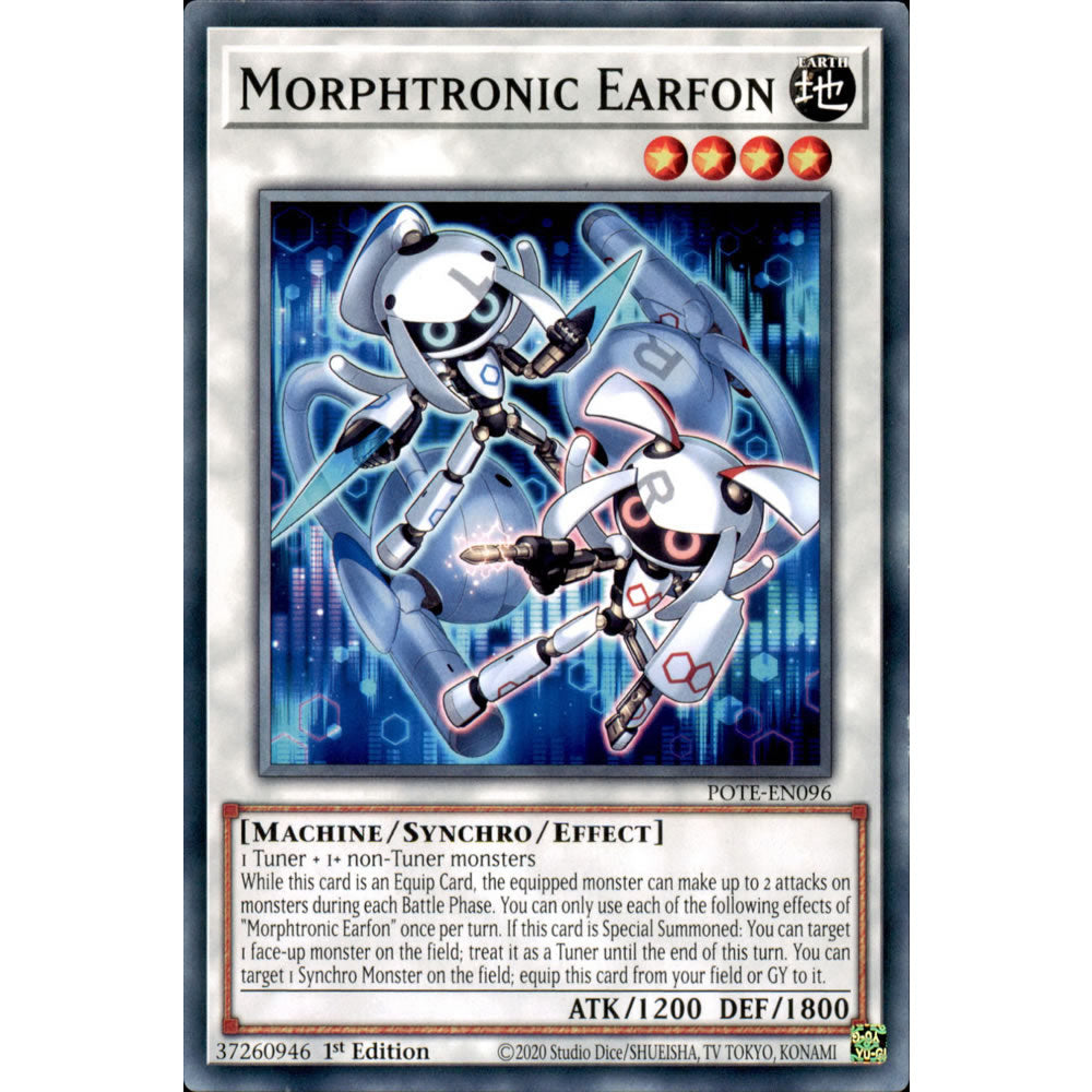 Morphtronic Earfon POTE-EN096 Yu-Gi-Oh! Card from the Power of the Elements Set