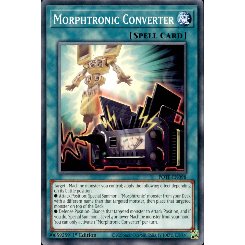 Morphtronic Converter POTE-EN098 Yu-Gi-Oh! Card from the Power of the Elements Set