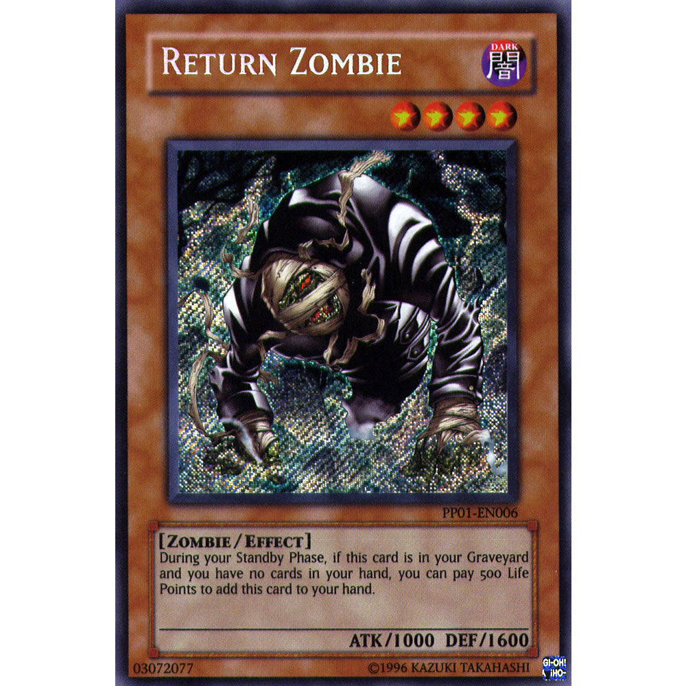 Return Zombie PP01-EN006 Yu-Gi-Oh! Card from the Premium Pack 1 Set