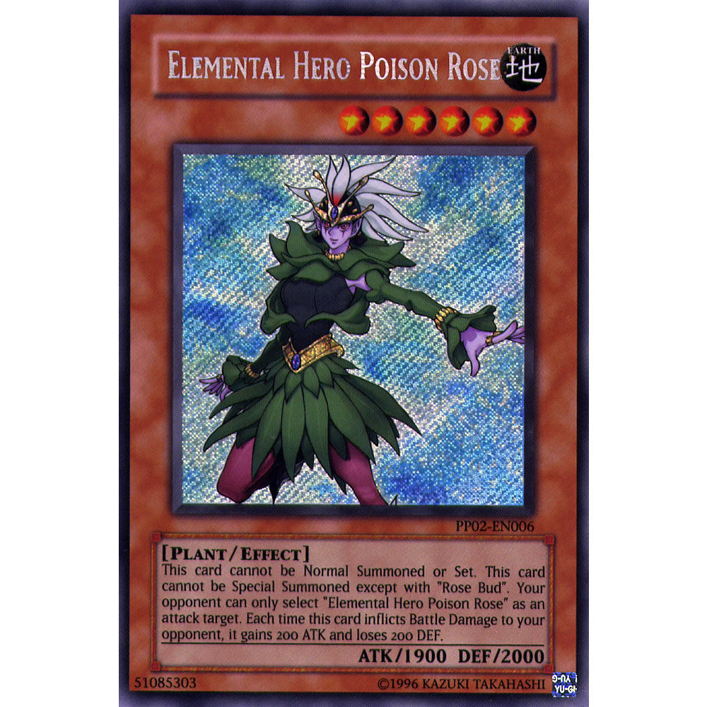 Elemental Hero Poison Rose PP02-EN006 Yu-Gi-Oh! Card from the Premium Pack 2 Set