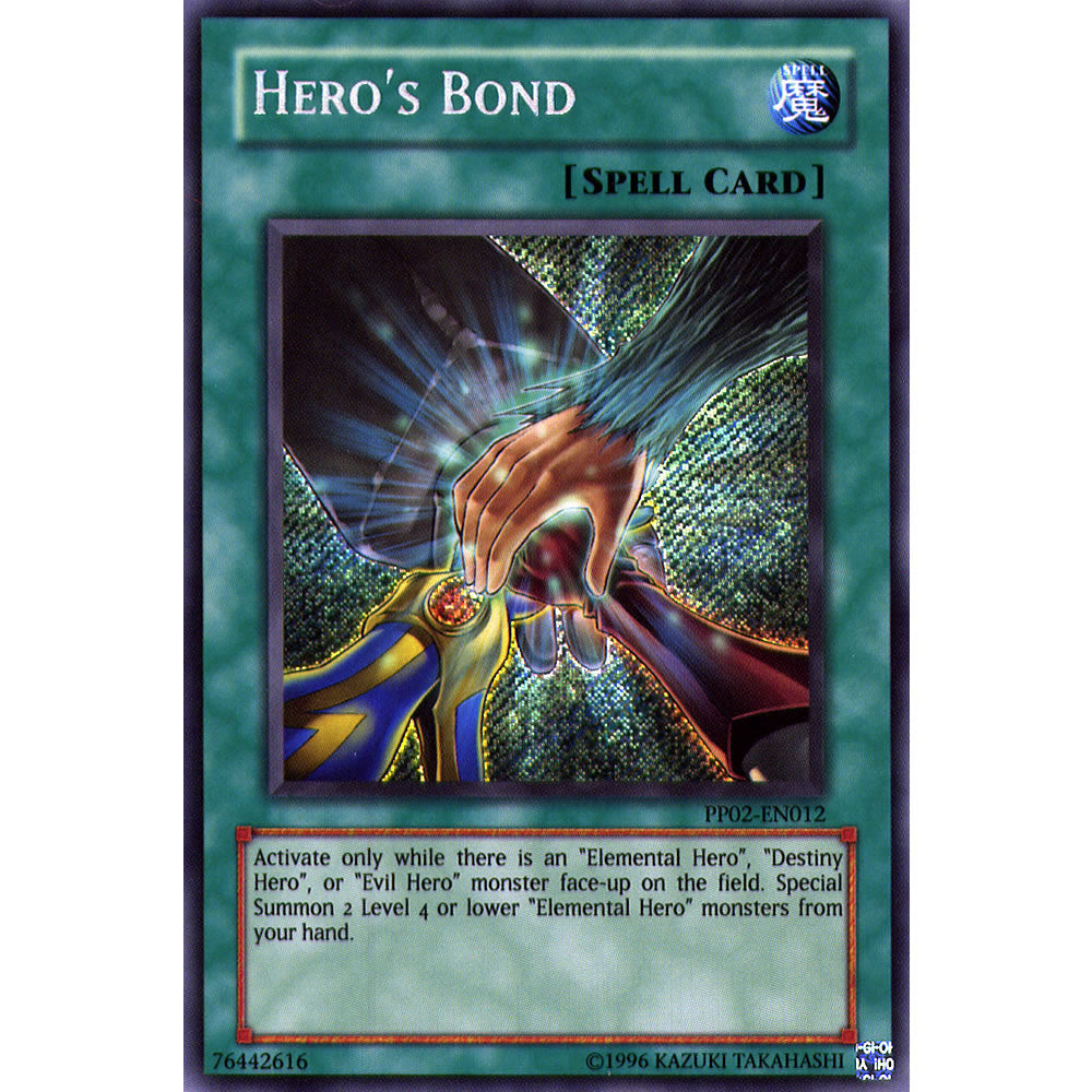 Hero's Bond PP02-EN012 Yu-Gi-Oh! Card from the Premium Pack 2 Set