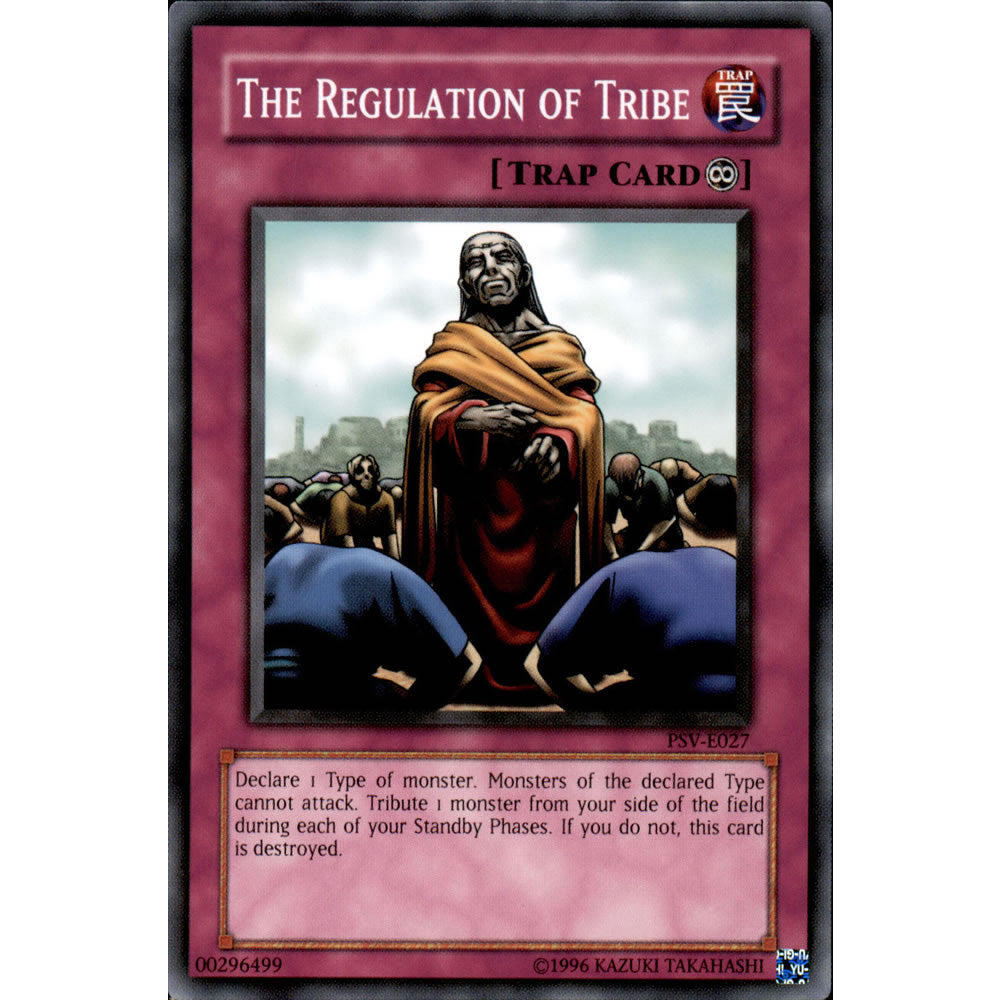 The Regulation of Tribe PSV-027 Yu-Gi-Oh! Card from the Pharaoh's Servant Set