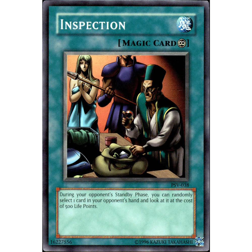 Inspection PSV-038 Yu-Gi-Oh! Card from the Pharaoh's Servant Set