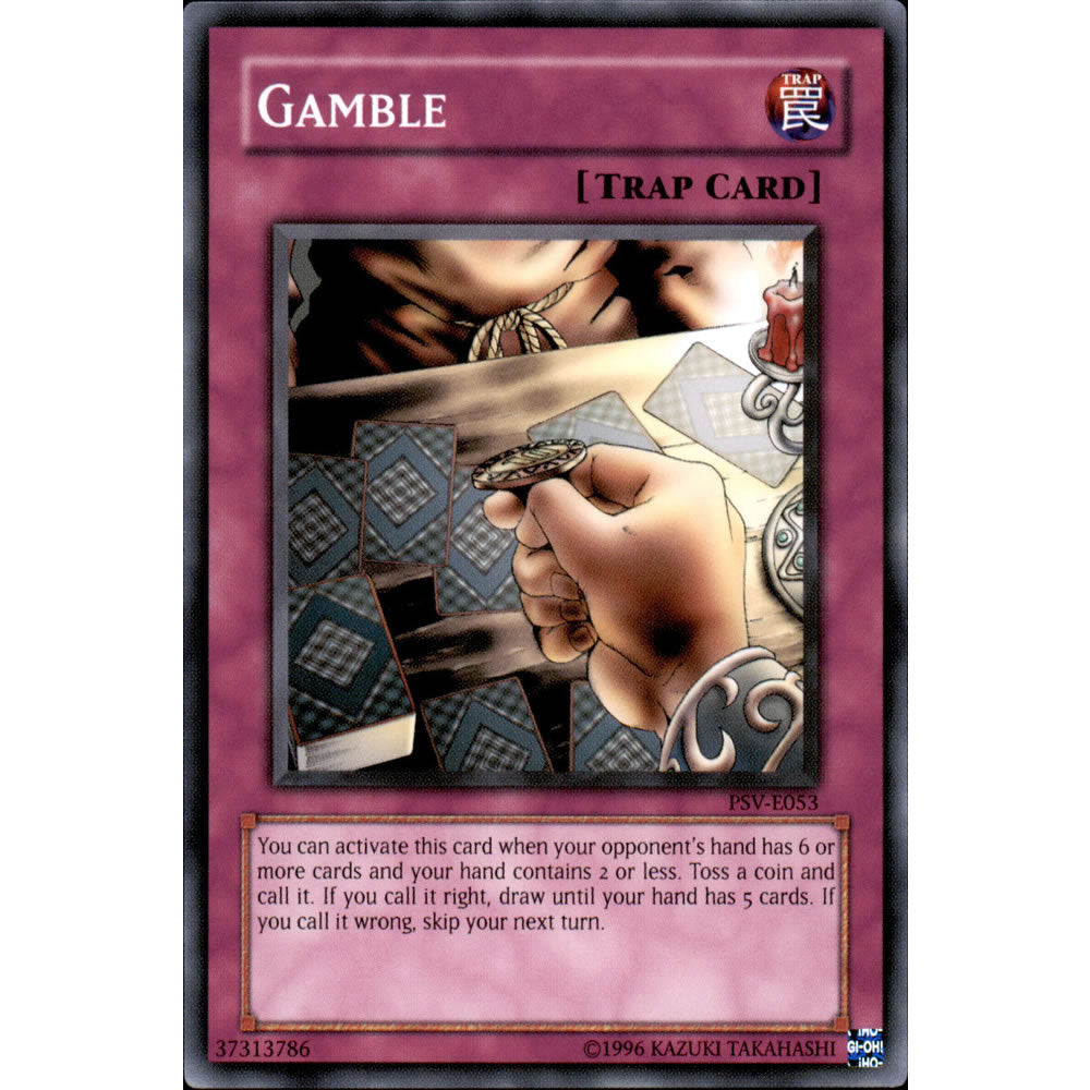 Gamble PSV-053 Yu-Gi-Oh! Card from the Pharaoh's Servant Set