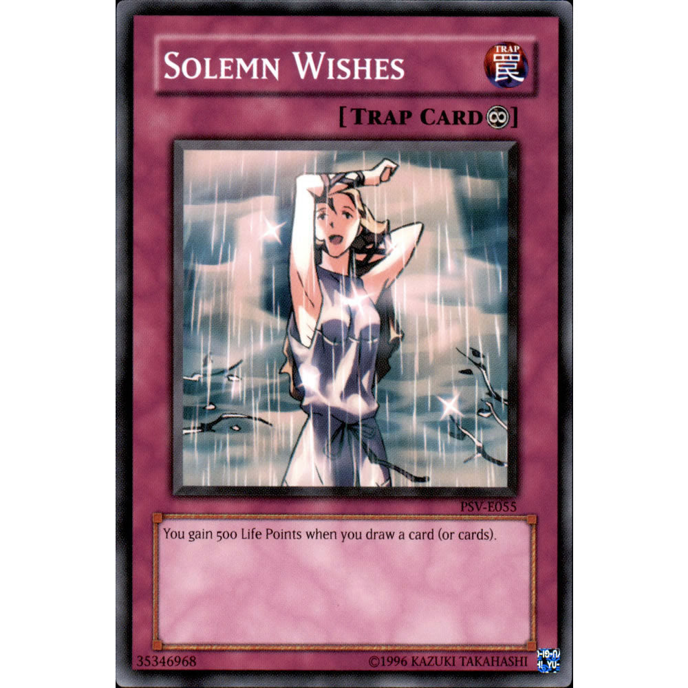 Solemn Wishes PSV-055 Yu-Gi-Oh! Card from the Pharaoh's Servant Set