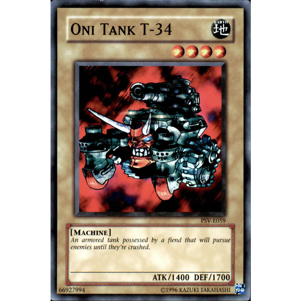 Oni Tank T-34 PSV-059 Yu-Gi-Oh! Card from the Pharaoh's Servant Set