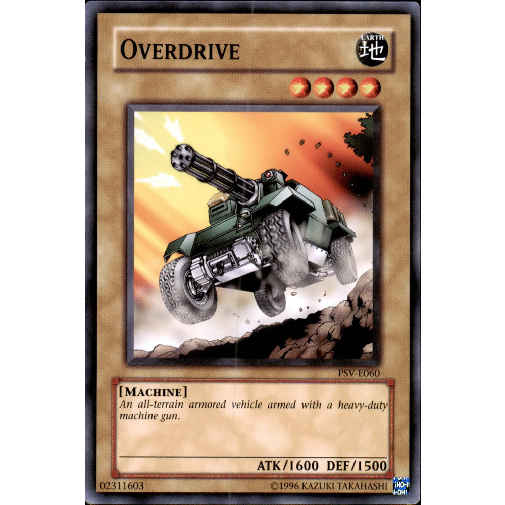 yugioh vehicle cards Overdrive PSV-060 Yu-Gi-Oh! Card
