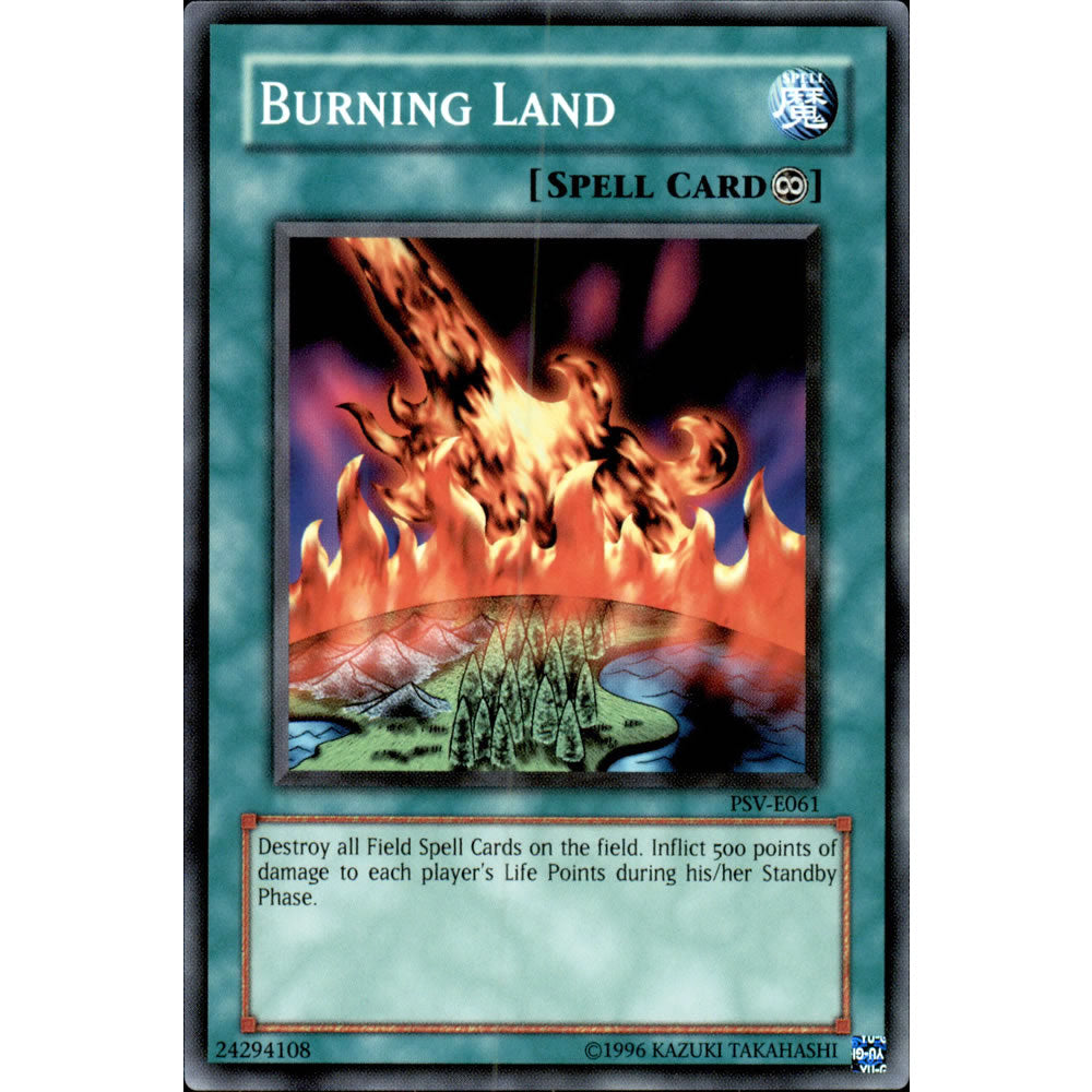 Burning Land PSV-061 Yu-Gi-Oh! Card from the Pharaoh's Servant Set
