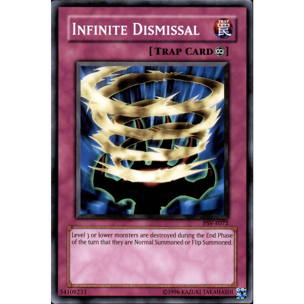 Infinite Dismissal PSV-072 Yu-Gi-Oh! Card from the Pharaoh's Servant Set
