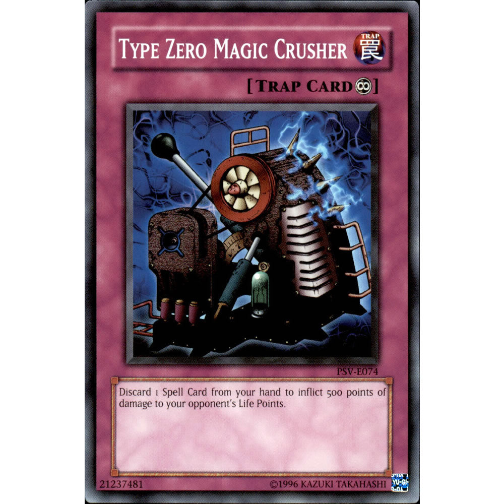 Type Zero Magic Crusher PSV-074 Yu-Gi-Oh! Card from the Pharaoh's Servant Set