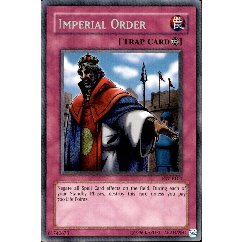 Imperial Order PSV-104 Yu-Gi-Oh! Card from the Pharaoh's Servant Set