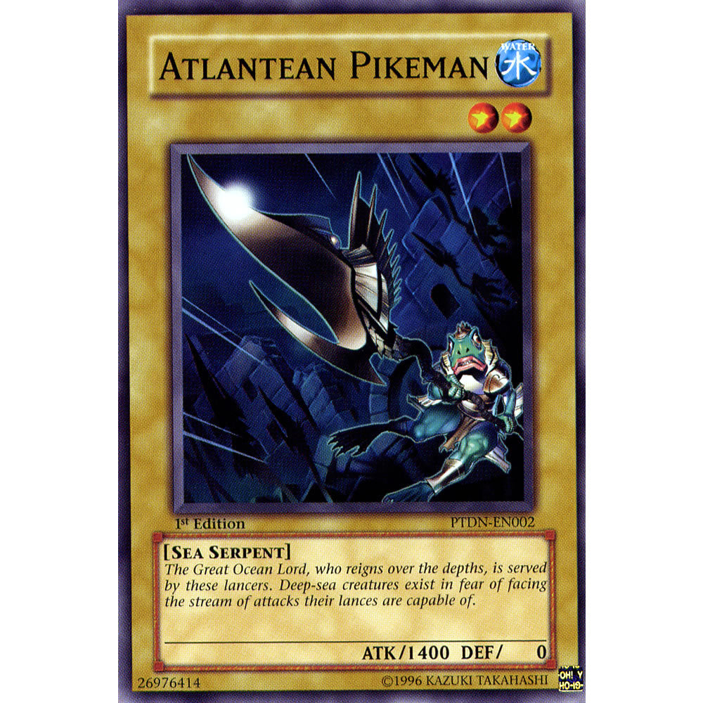 Atlantean Pikeman PTDN-EN002 Yu-Gi-Oh! Card from the Phantom Darkness Set