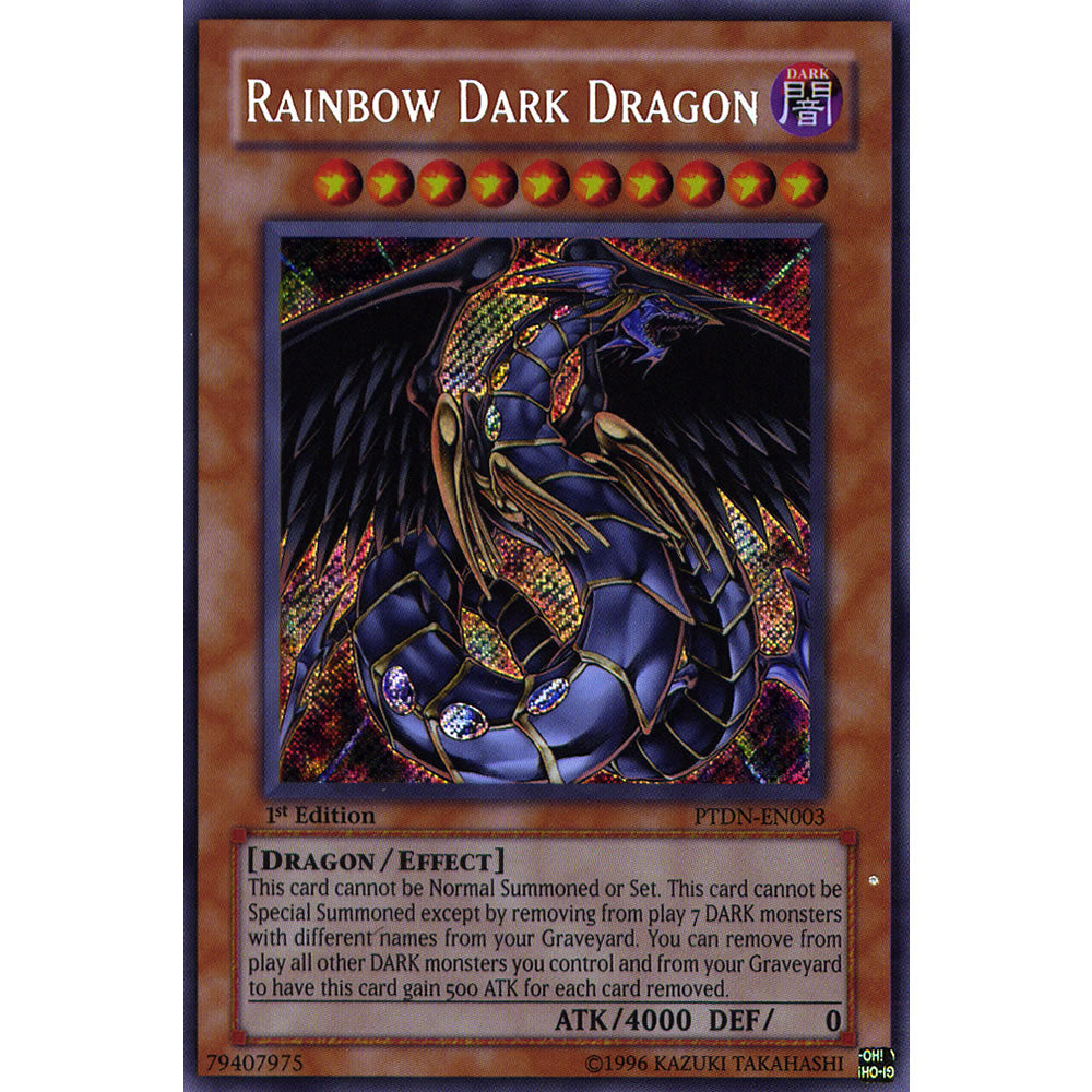 Rainbow Dark Dragon PTDN-EN003 Yu-Gi-Oh! Card from the Phantom Darkness Set