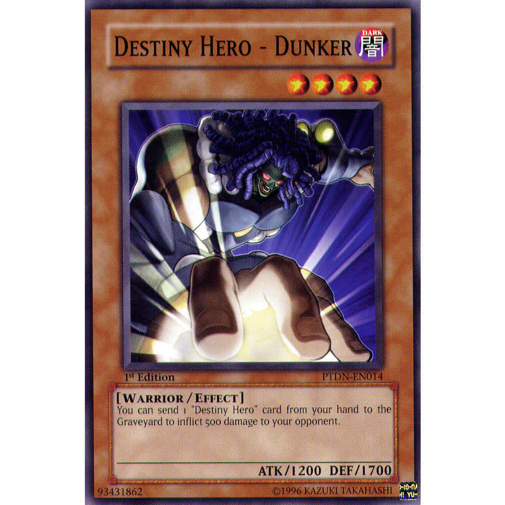 Destiny Hero - Dunker PTDN-EN014 Yu-Gi-Oh! Card from the Phantom Darkness Set