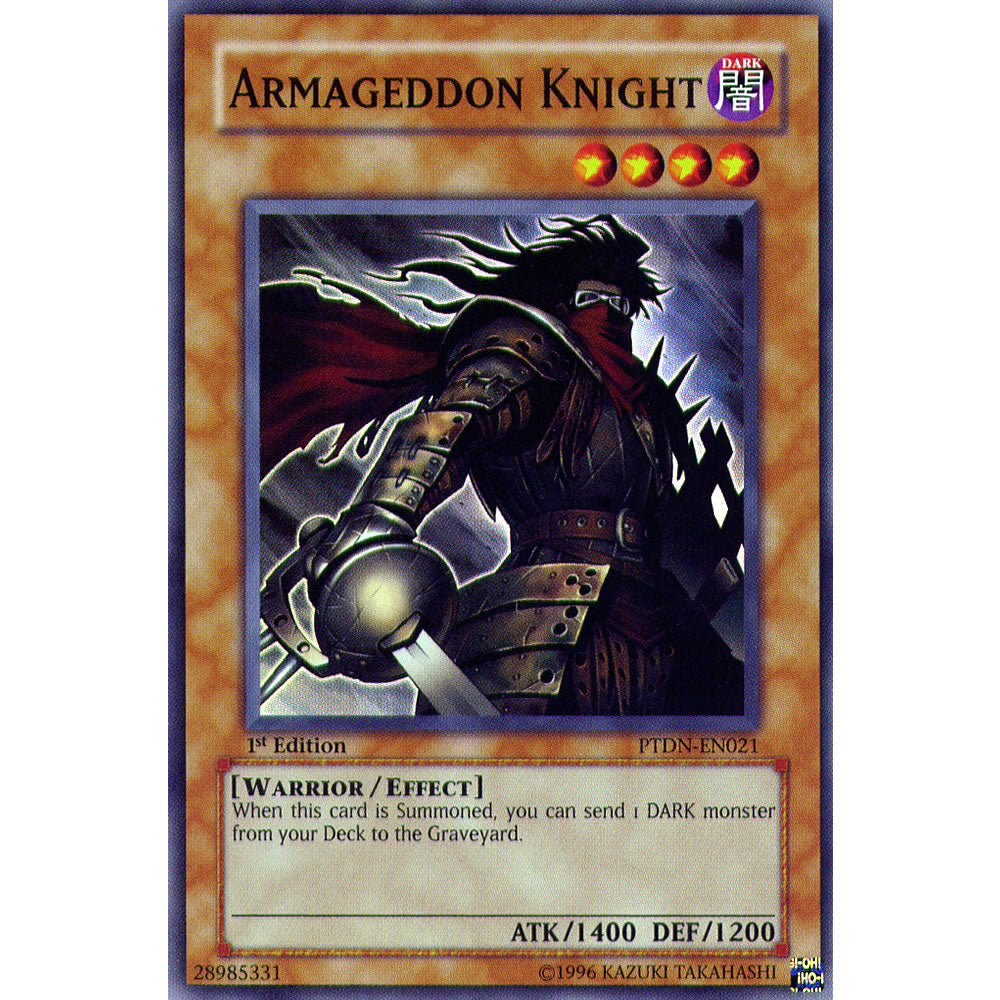 Armageddon Knight PTDN-EN021 Yu-Gi-Oh! Card from the Phantom Darkness Set