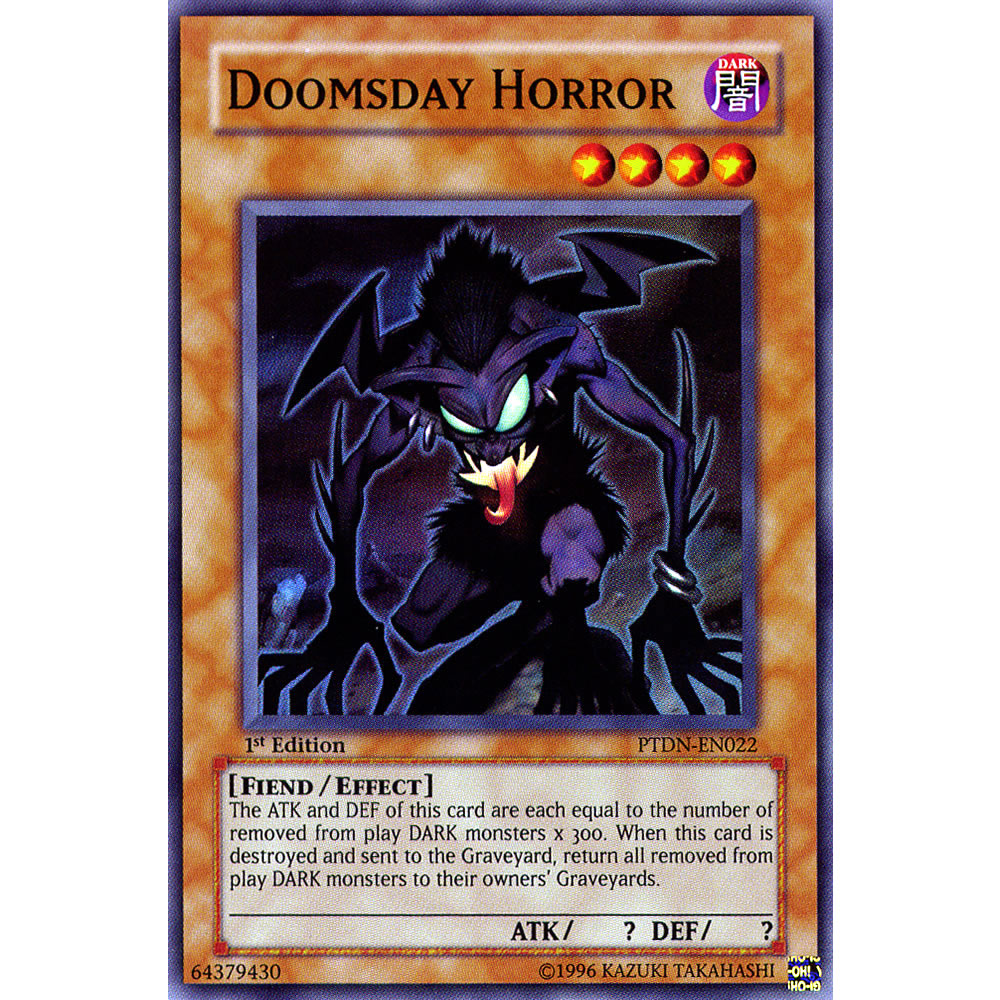 Doomsday Horror PTDN-EN022 Yu-Gi-Oh! Card from the Phantom Darkness Set