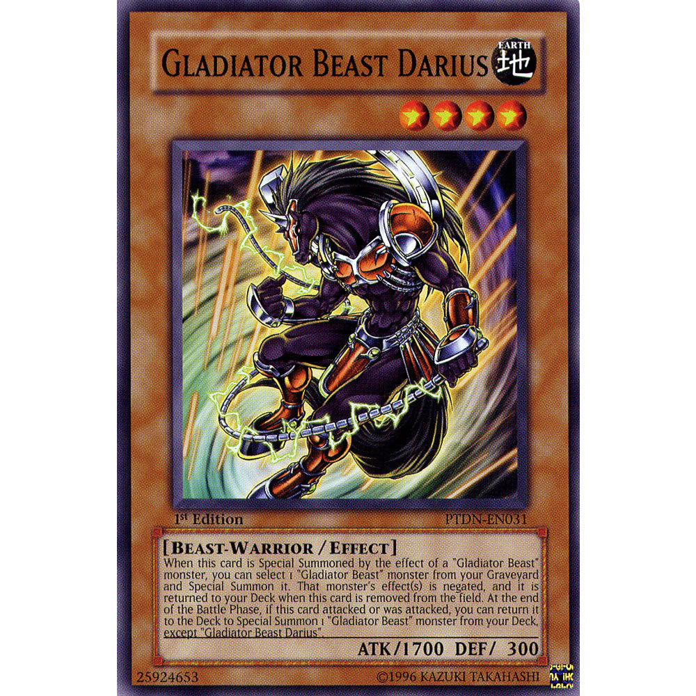 Gladiator Beast Darius PTDN-EN031 Yu-Gi-Oh! Card from the Phantom Darkness Set